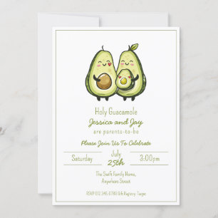Invitation Baby shower Avocado