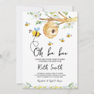 Invitation Baby shower BaBee