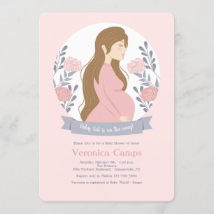 Invitation Baby shower Baby Girl on the Way