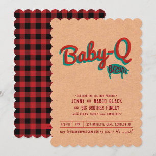 Invitation Baby shower barbecue