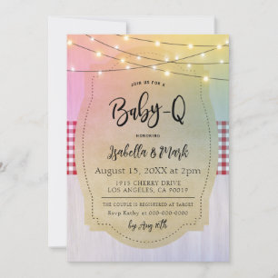 Invitation Baby shower barbecue Baby-Q