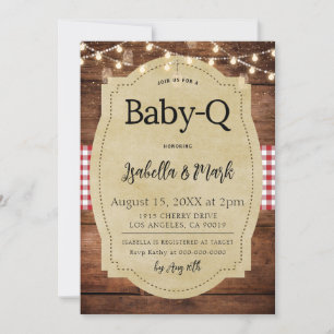 Invitation Baby shower barbecue Baby-Q