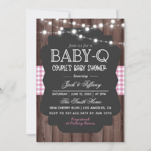 Invitation Baby shower barbecue Baby-Q