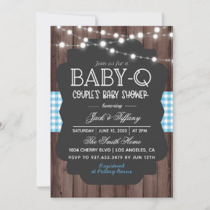 Invitation Baby shower barbecue Baby-Q