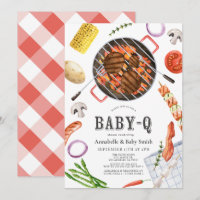 Baby shower barbecue coloré Baby-Q