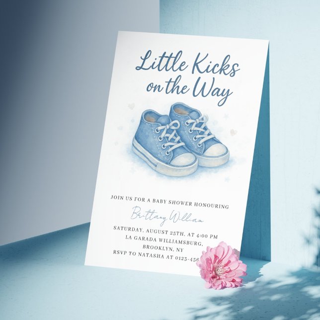 Invitation Baby shower Basket Blue Baby (Créateur téléchargé)