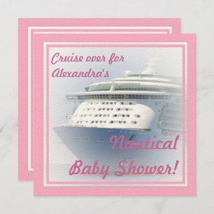 Invitation Baby shower bateau de croisière