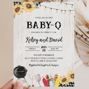 Invitation Baby Shower BBQ