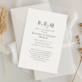 Invitation Baby shower BBQ Blanc Simple Minimaliste Bébé-Q