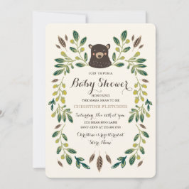 Invitation Baby shower Bear Cub