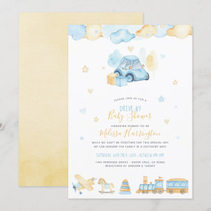 Invitation Baby shower bébé bébé en aquarelle Cute