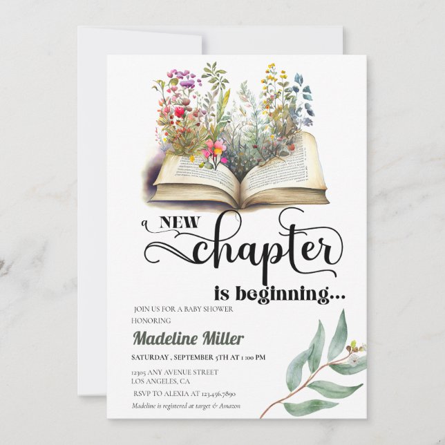 Invitation Baby shower | Bébé Brunch (Devant)