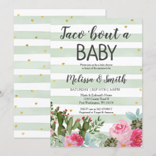 Invitation Baby shower bébé de Taco Bout