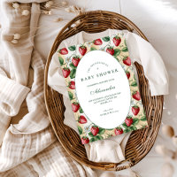 Baby Shower Bébé Gingham Rouge