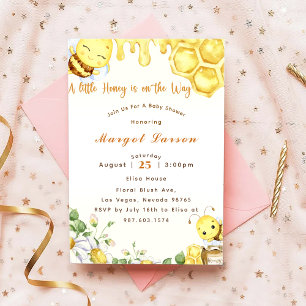 Invitation Baby shower Bee Un Peu De Miel Est En Route