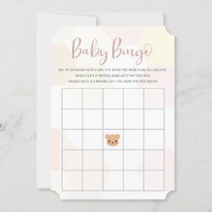 Invitation Baby shower Bingo Card - Baby shower Jeu