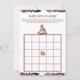 Invitation Baby shower Bingo Card - Cute Duck Thème