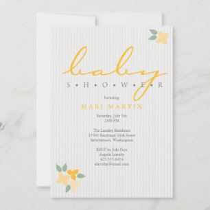 Invitation Baby shower Blossom Bunches