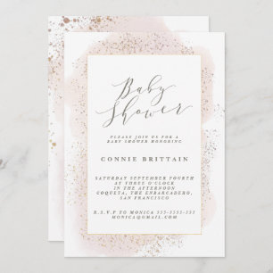 INVITATION BABY SHOWER BLUSH TOUCH