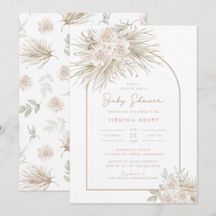 Invitation Baby Shower Bohème Chic