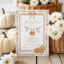 Baby Shower Bohème d'Automne pour Petite Fille Cit