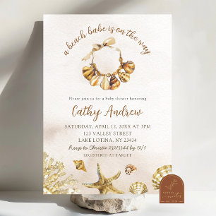 Invitation Baby Shower Bohème de plage d'été Bébé