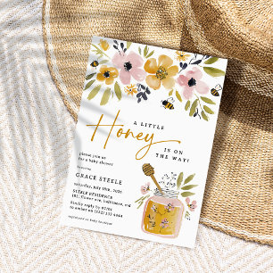Invitation Baby Shower Bohème Petite Abeille Chérie