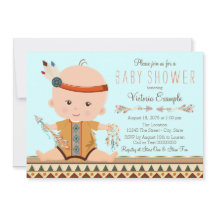 Baby Shower Bohème Tribal Garçon
