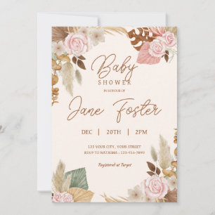 Invitation Baby shower Boho