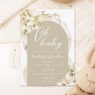 Invitation Baby shower Boho