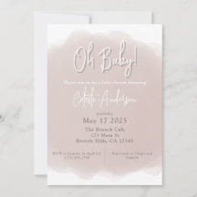 Invitation Baby shower Boho