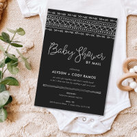 Baby shower Boho moderne par courrier