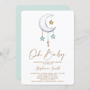 Invitation Baby shower Boho neutre pour les femmes