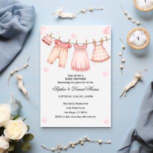 Invitation Baby Shower Boho Ourson