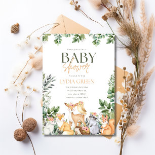 Invitation Baby Shower Bois de campagne Baby Shower Décoratio
