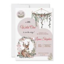 Baby shower bois de charme personnalisable