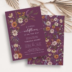 Invitation Baby shower Bourgogne