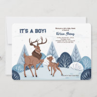 Invitation Baby shower Buck et Son