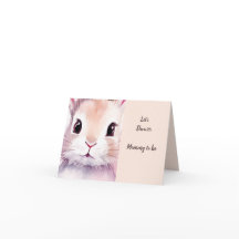 Baby shower Bunny Pastel Rose Cute