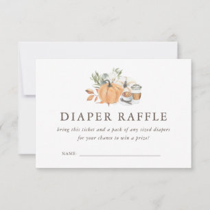 Invitation Baby Shower Café Automnal Tombola Couches