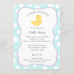 Invitation Baby shower canard