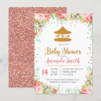 Invitation baby shower Carnival Circus