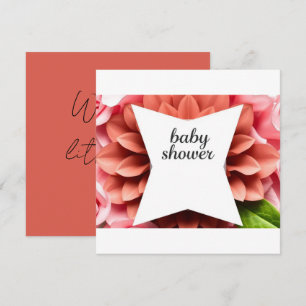 Invitation Baby Shower – Célébration d'un petit miracle
