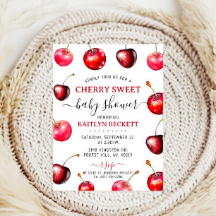 Invitation Baby shower Cherry Heart