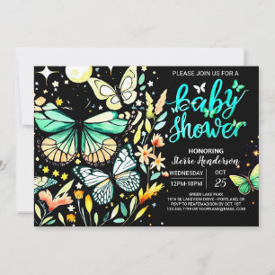 Invitation Baby shower Chic Sage Fbattage