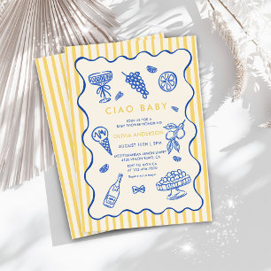Invitation Baby shower Ciao Bambino