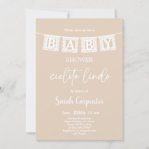 Invitation Baby shower Cielito Lindo