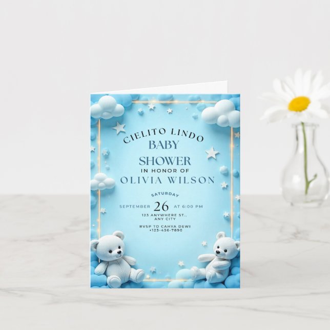 Invitation Baby shower Cielito Lindo (Petite plante)