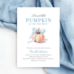 Invitation Baby shower Citrouille