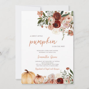 Invitation Baby shower citrouille